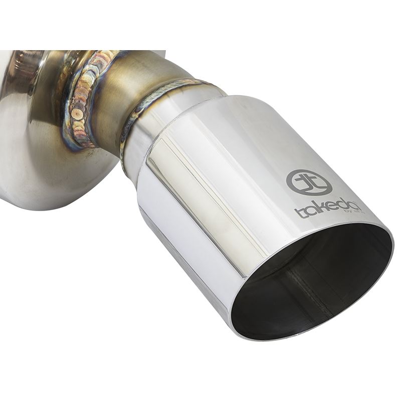 Takeda 2-1/4 to 2-1/2in 304 Stainless Steel Cat-Back Exhaust w/Polished Tips (49-36615-P)