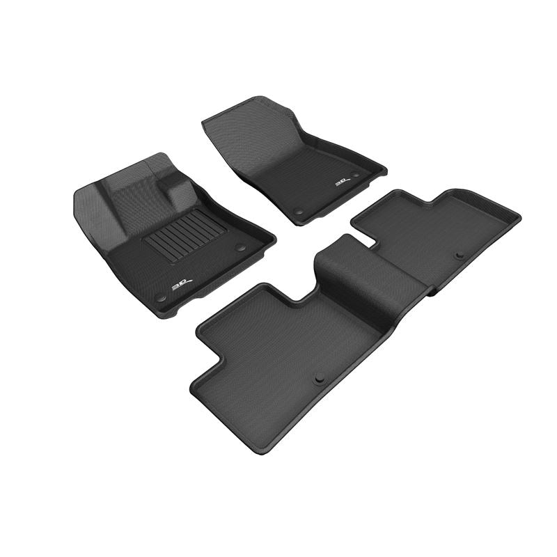 3D Maxpider KAGU Floor Mat, BLACK, 1ST ROW/2ND ROW (L1IN03101509)