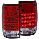 ANZO USA 1989-1995 Toyota Pickup LED Taillights Red/Clear (311043)