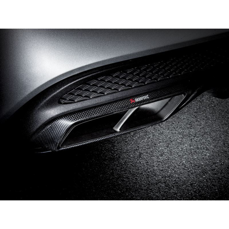 Akrapovic 15-17 AMG C63 Estate Evolution Line Cat Back Titanium w/Carbon Tips (Req. Link Pipe) (MTP-ME/T/2H/1)