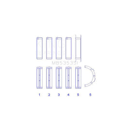 King Engine Bearings Main Bearing Set for 2006-2011 Ford Crown Victoria (MB5353SI)