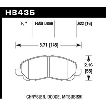 Load image into Gallery viewer, Hawk Performance LTS Brake Pads (HB435Y.622)