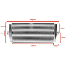 Load image into Gallery viewer, GReddy UNIVERSAL INTERCOOLER SPEC TYPE-24, MID 60mm INLET/OUTLET (12001410)