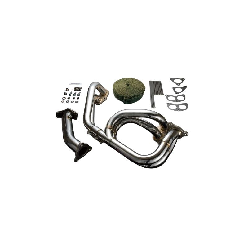 EXHAUST MANIFOLD KIT EXPREME EJ SINGLE SCROLL WRX/STI EQUAL LENGTH w/ TITAN BANDAGE (TB6010-SB02B)