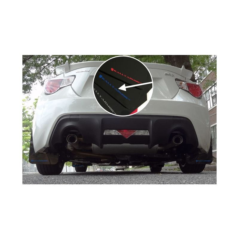 Rally Armor Black Mud Flap/Blue Logo for 2013-2019 Subaru BRZ (MF23-UR-BLK/BL)