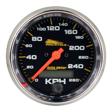 Load image into Gallery viewer, AutoMeter Pro-Cycle Gauge Speedo 3 3/4in 160 Mph Elec Black (19354)