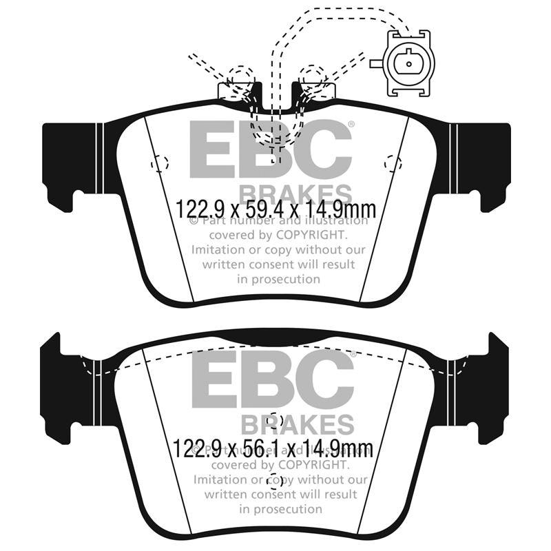 EBC Greenstuff 2000 Series Sport Brake Pads (DP22315)