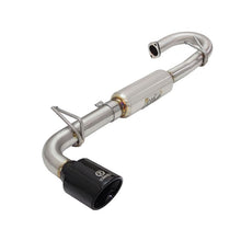 Load image into Gallery viewer, Takeda 2-1/4 to 2-1/2in 304 Stainless Steel Axle-Back Exhaust System w/Black Tip (49-36025-B)