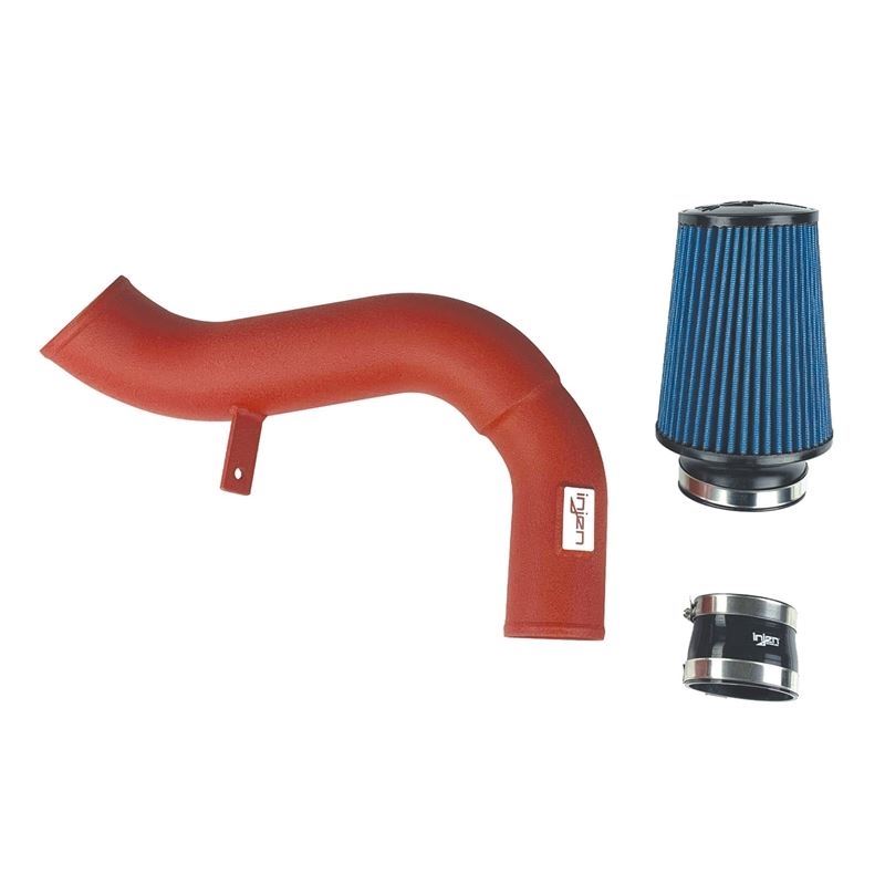 Injen Wrinkle Red Short Ram Air Intake System with SuperNano-Web Dry Air Filter (SP3082WR)