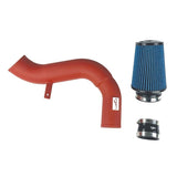 Injen Wrinkle Red Short Ram Air Intake System with SuperNano-Web Dry Air Filter (SP3082WR)