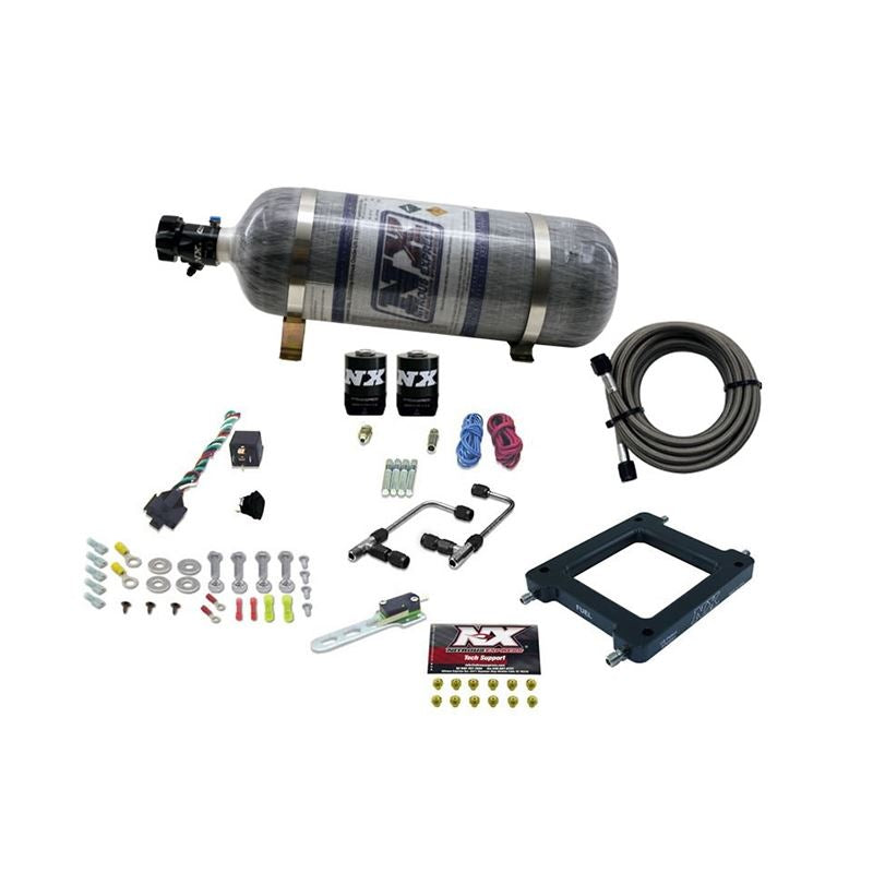Nitrous Express Dominator Gemini Stage 6 Alcohol Nitrous Kit w/Composite Bottle (60075-12)
