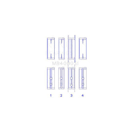 King Engine Bearings Main Bearing Set for 2006-2009 Pontiac Torrent (MB4080SI0.25)