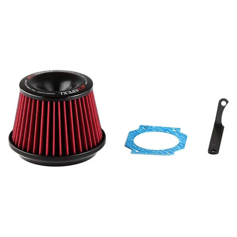 APEXiÂ® Power Metal Polished Short Ram Air Intake System with Red Filter (507-N006)