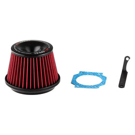 APEXi® Power Metal Polished Short Ram Air Intake System with Red Filter (507-N006)