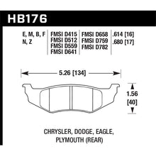 Load image into Gallery viewer, Hawk Performance Black Brake Pads (HB176M.680)