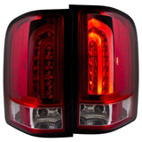 ANZO USA 2007-2013 Chevrolet Silverado 1500 LED Taillights Red/Clear G2 (311225)