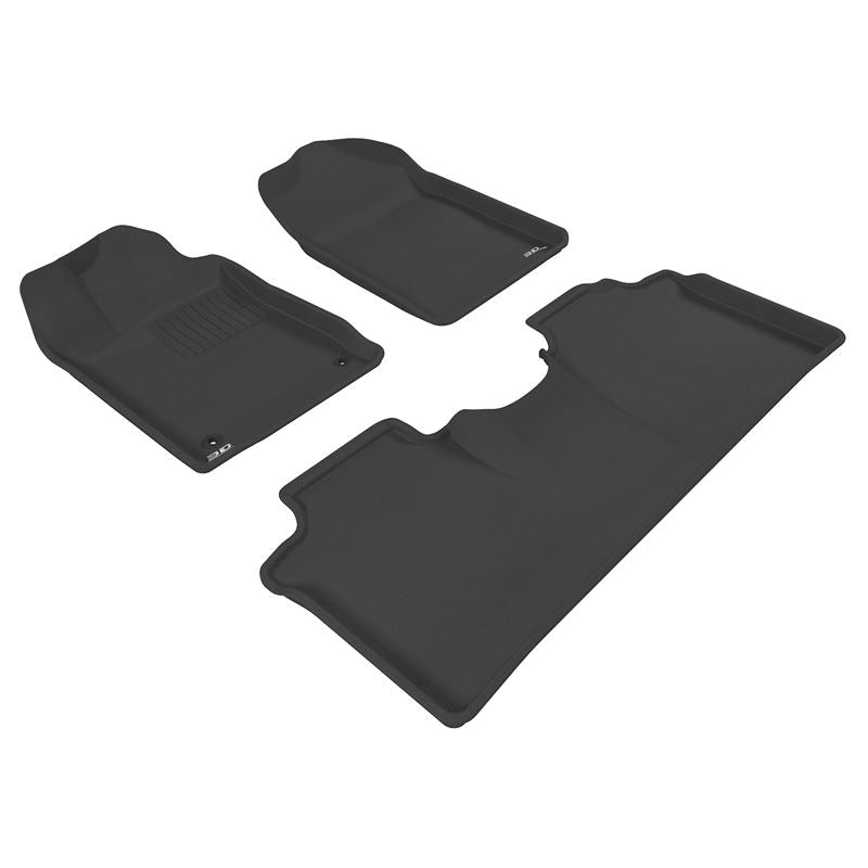 3D Maxpider KAGU Floor Mat, BLACK, 1ST ROW/2ND ROW (L1TY05501509)