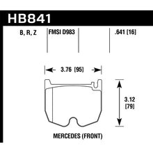 Load image into Gallery viewer, Hawk Performance HPS 5.0 Brake Pads (HB841B.641)