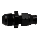 DeatschWerks 8AN Male Flare to 5/16in Hardline Compression Adapter - Anodized Matte Black(6-02-0129-B)