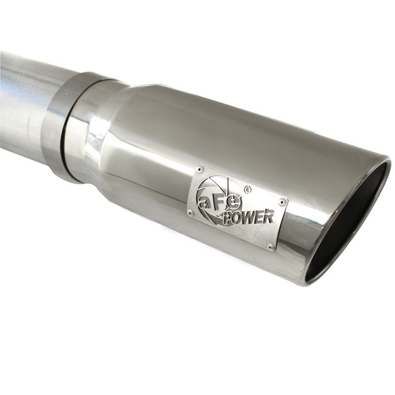 aFe ATLAS 5 IN Aluminized Steel DPF-Back Exhaust System w/Polished Tip (49-04040-P)