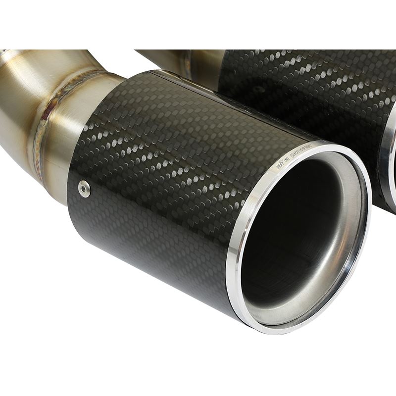 aFe MACH Force-Xp 3-1/2 IN Carbon Fiber OE Replacement Exhaust Tips (49C36413-C)