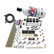 Load image into Gallery viewer, Nitrous Express STD Nozzle Nitrous Kit (200-500HP) Gas w/Dist Block &amp; 4 Solenoids w/10lb Bottle (80018-10)