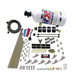 Nitrous Express STD Nozzle Nitrous Kit (200-500HP) Gas w/Dist Block & 4 Solenoids w/10lb Bottle (80018-10)