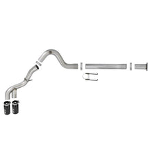 Load image into Gallery viewer, aFe Rebel XD Series 4 IN 409 Stainless Steel DPF-Back Exhaust w/Dual Black Tips for 2015-2016 Ford F-250 Super Duty(49-43121-B)