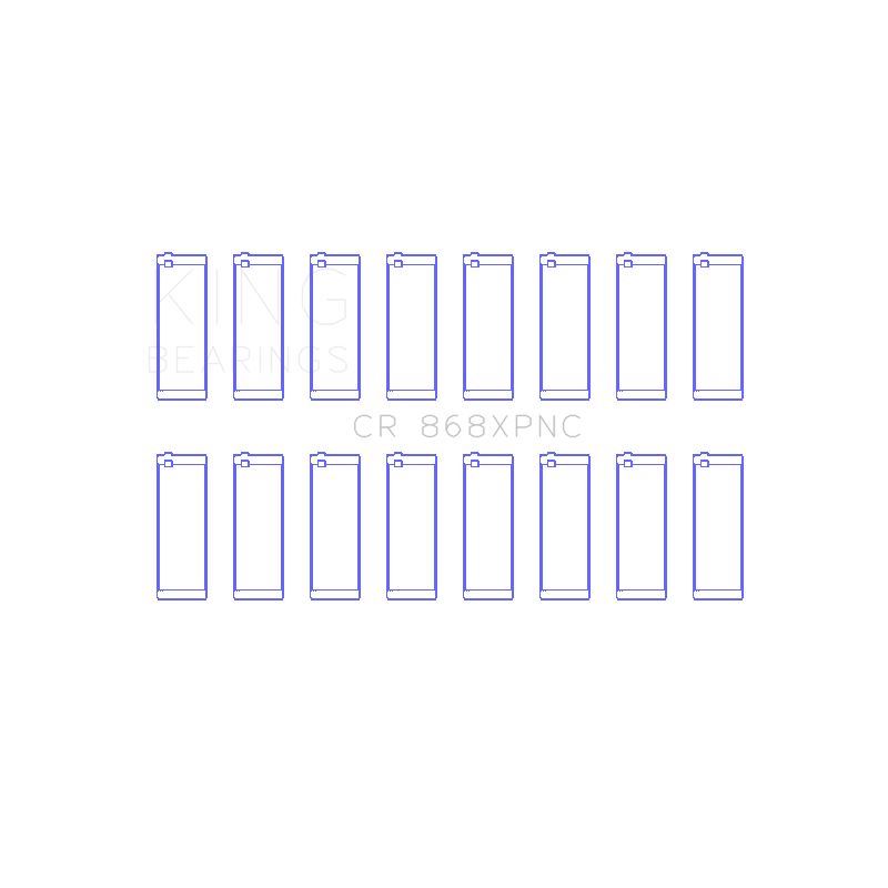 King Engine Bearings Connecting Rod Bearing Set for 2001-2007 Panoz Esperante (CR 868XPNC)