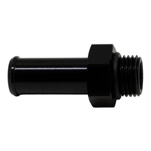 Load image into Gallery viewer, DeatschWerks 6AN ORB Male to 1/2in Male Barb Fitting (Incl O-Ring) - Anodized Matte Black(6-02-0503-B)