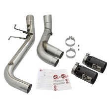 Load image into Gallery viewer, aFe Rebel XD 4 IN 409 Stainless Steel DPF-Back Exhaust w/Dual Black Tips (49-44089-B)