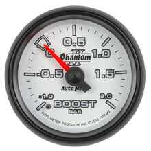 Load image into Gallery viewer, AutoMeter Phantom II Gauge Vac/Boost 2 1/16in -1 - +2 Bar Mechanical Phantom II (7503-M2)