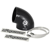 aFe Cold Air Intake System (3-1/2 IN ID to 3 IN ID x 75 Deg.) Elbow Reducing Coupler(59-00088)