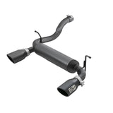 aFe Rebel Series 2-1/2 IN 409 Stainless Steel Axle-Back Exhaust System w/ Black Tips (49-48067-B)