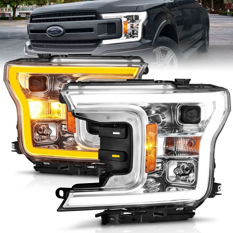 ANZO USA Projector Headlight Set for 2018-2020 Ford F-150 (111510)