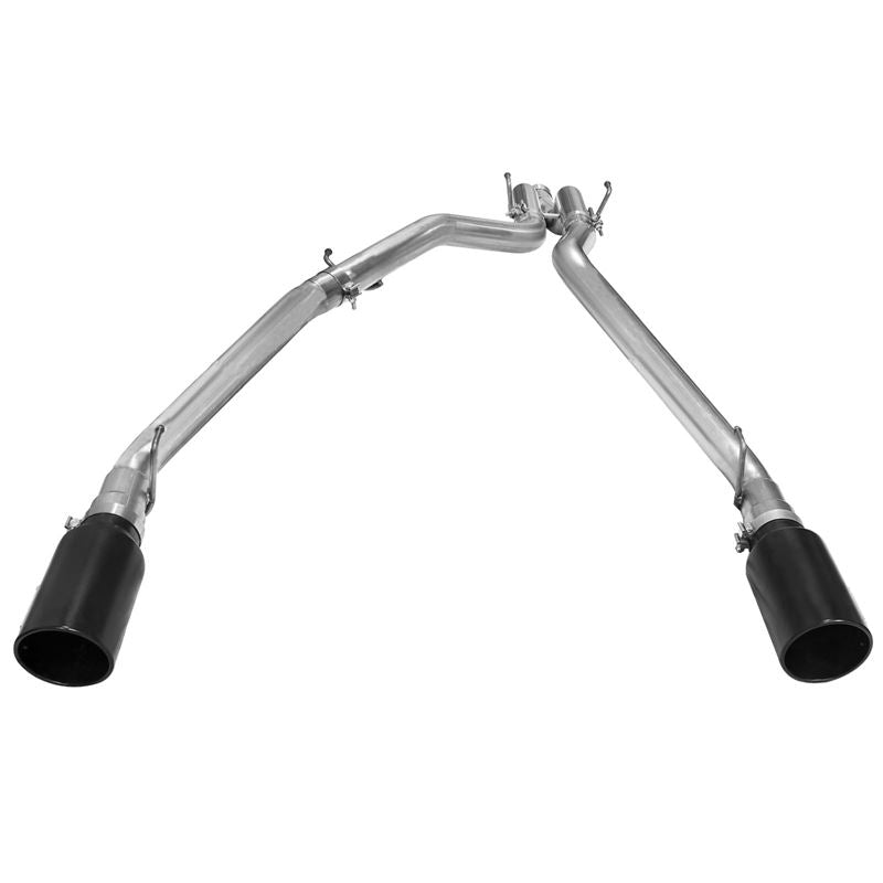 aFe Large Bore-HD 3 IN 409 Stainless Steel DPF-Back Exhaust System w/Black Tip (49-42044-B)