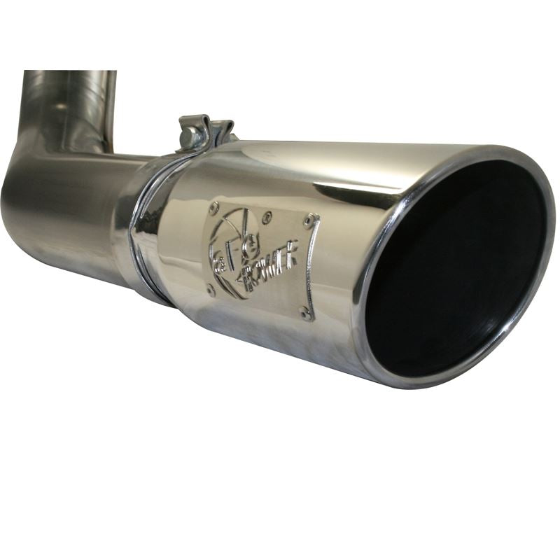 aFe MACH Force-Xp 4 IN 409 Stainless Steel Cat-Back Exhaust System w/Polished Tip (49-43041-P)