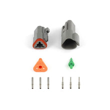 Load image into Gallery viewer, Haltech Plug and Pins Only - Matching Set of Deutsch DT-3 Connectors (DT06-3S + DT04-3P) - ( 13 Amp) (HT-031113)