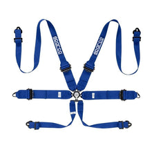 Load image into Gallery viewer, Sparco 3&quot; 6-Point Hans Aluminum Competition Harness (04818RHAL1)