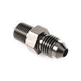 Snow Performance 1/8in NPT To 4AN Straight Water Fitting (Black) (SNO-804-BRD)