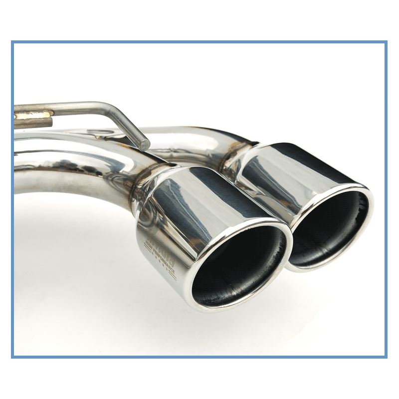 Invidia 08+ STi Hatch Dual Q300 Stainless Steel Tip Cat-back Exhaust (HS08STIG3S)