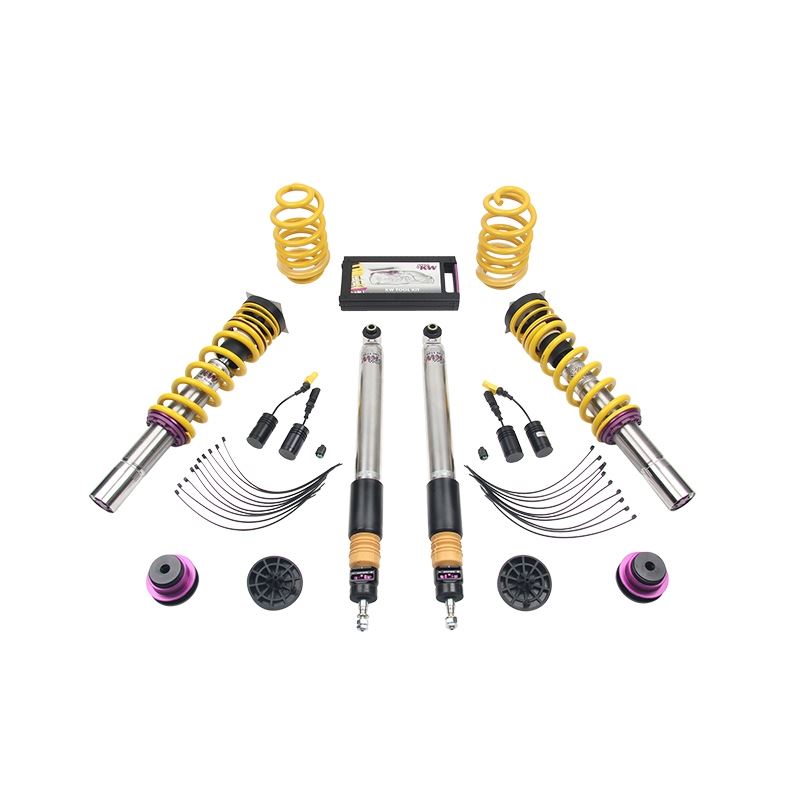 KW Suspension Coilover Kit V3 Bundle for Audi A4 (B9) Sedan 2WD w/ electronic dampers (352100AW)