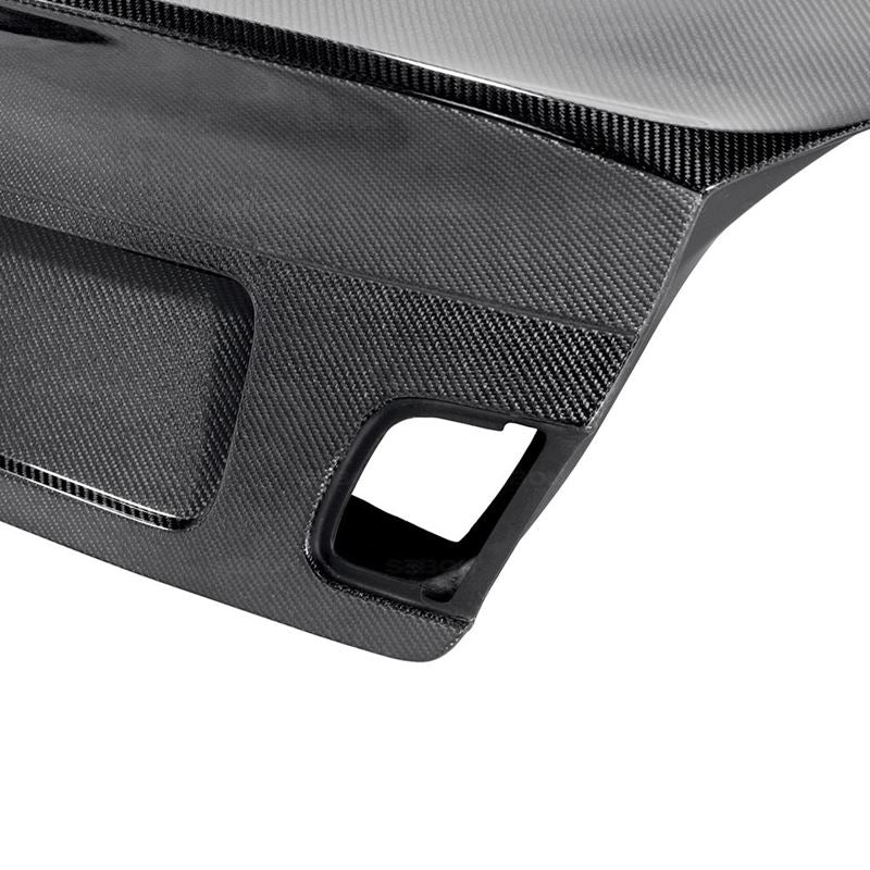 Seibon CSL-style carbon fiber trunk lid for 1999-2006 BMW E46 2DR (TL9904BMWE462D-C)