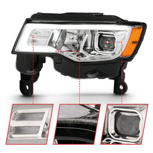 Load image into Gallery viewer, ANZO USA Projector Headlight Set w/Plank Style Switchback Chrome w/Amber Pair (111419)