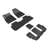 3D Maxpider KAGU Floor Mat, BLACK, 1ST ROW/2ND ROW/3RD ROW (L1CD02101509)