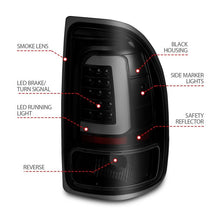 Load image into Gallery viewer, ANZO USA Tail Light Assembly, LED, Smoke Lens, Black Housing, Pair, (311348)