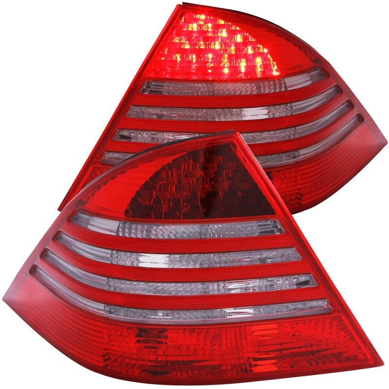 ANZO USA 2000-2005 Mercedes Benz S Class W220 LED Taillights Red/Smoke (321122)