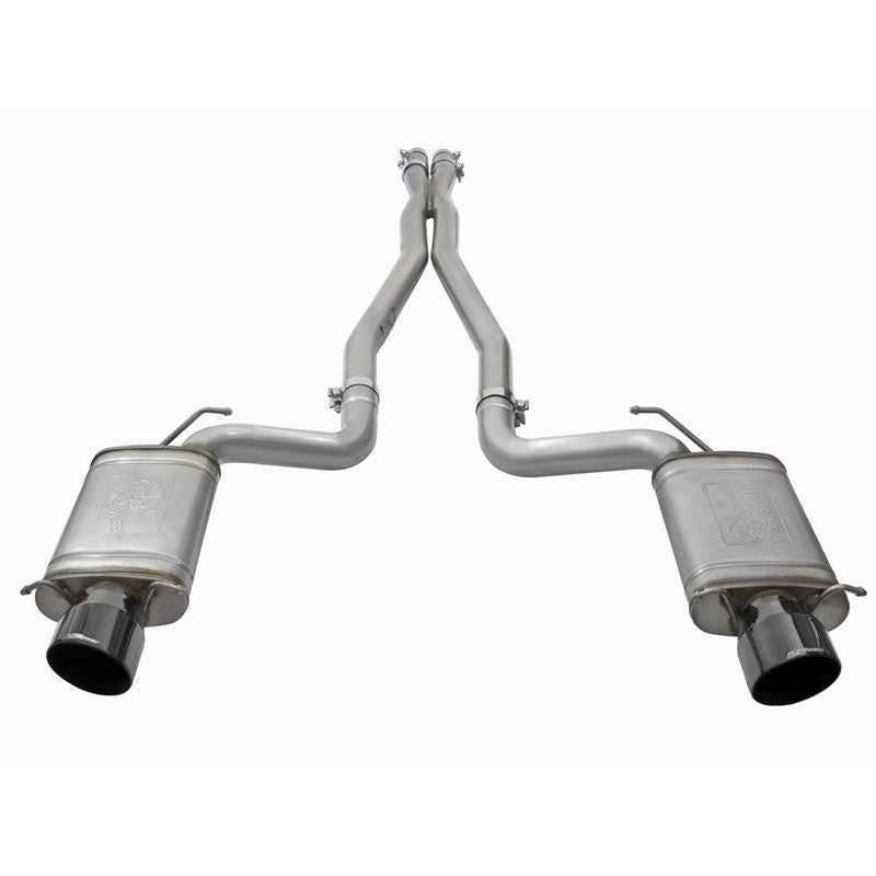 aFe MACH Force-Xp 3 IN 304 Stainless Steel Cat-Back Exhaust System w/Black Tip (49-34063-B)