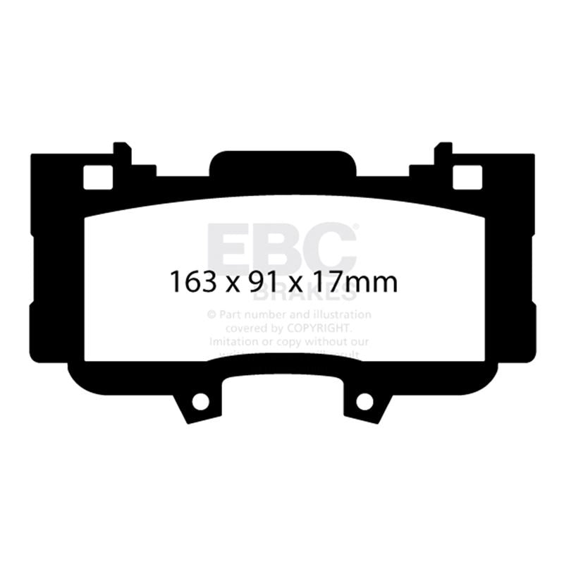 EBC Greenstuff 2000 Series Sport Brake Pads (DP23042)