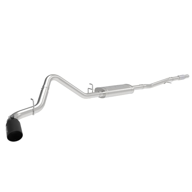 aFe Apollo GT Series 3 IN 409 Stainless Steel Cat-Back Exhaust System w/ Black Tip (49-44107-B)